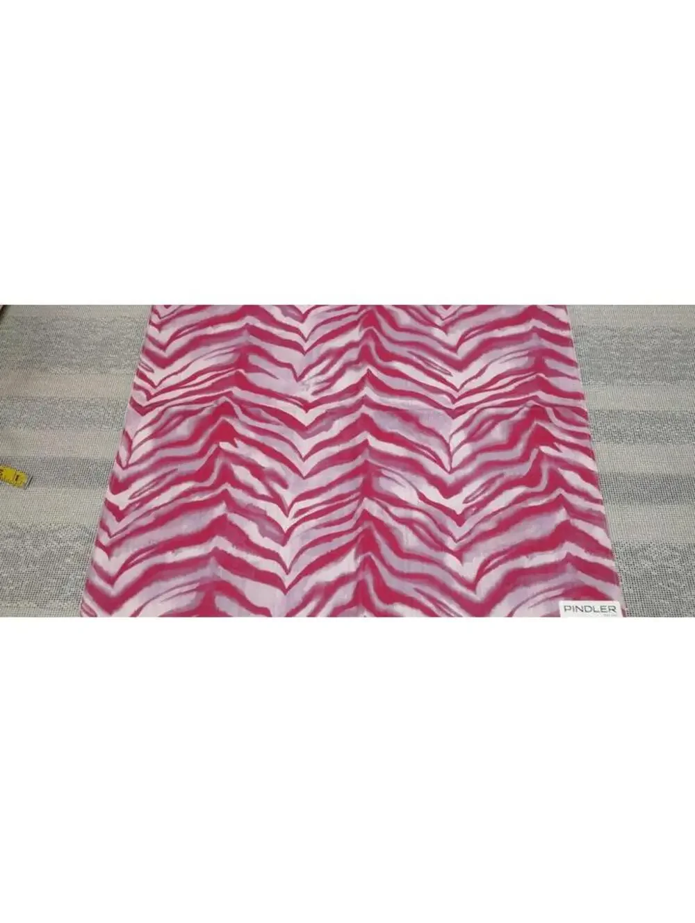 Pindler Anzu Pink Magenta Zebra 100% Cotton Designer Fabric Sampler 23.5 x 23 in